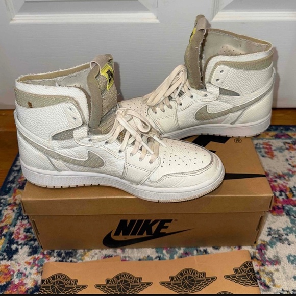 Jordan 1 High Zoom Air CMFT Sail/Pearl White -(Woman's 8) - Picture 9 of 9